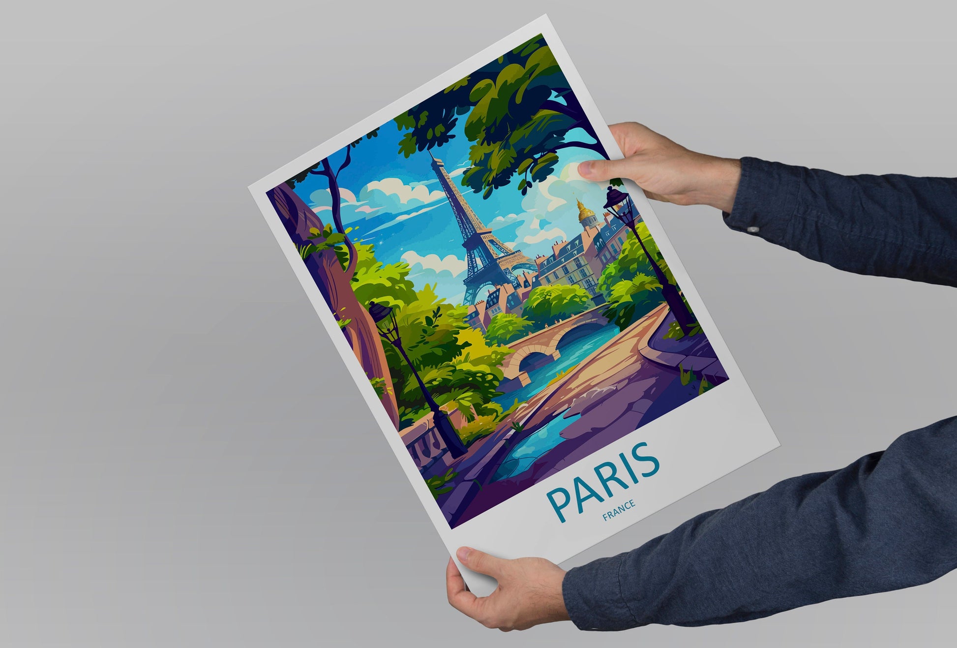 Paris Travel Print Wall Art Paris Wall Hanging Home Décor Paris Gift Art Lovers France Art Lover Gift Paris Print France Wall Art Décor