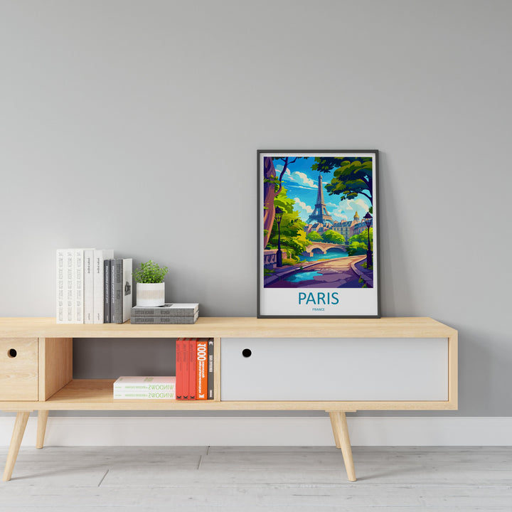 Paris Travel Print Wall Art Paris Wall Hanging Home Décor Paris Gift Art Lovers France Art Lover Gift Paris Print France Wall Art Décor