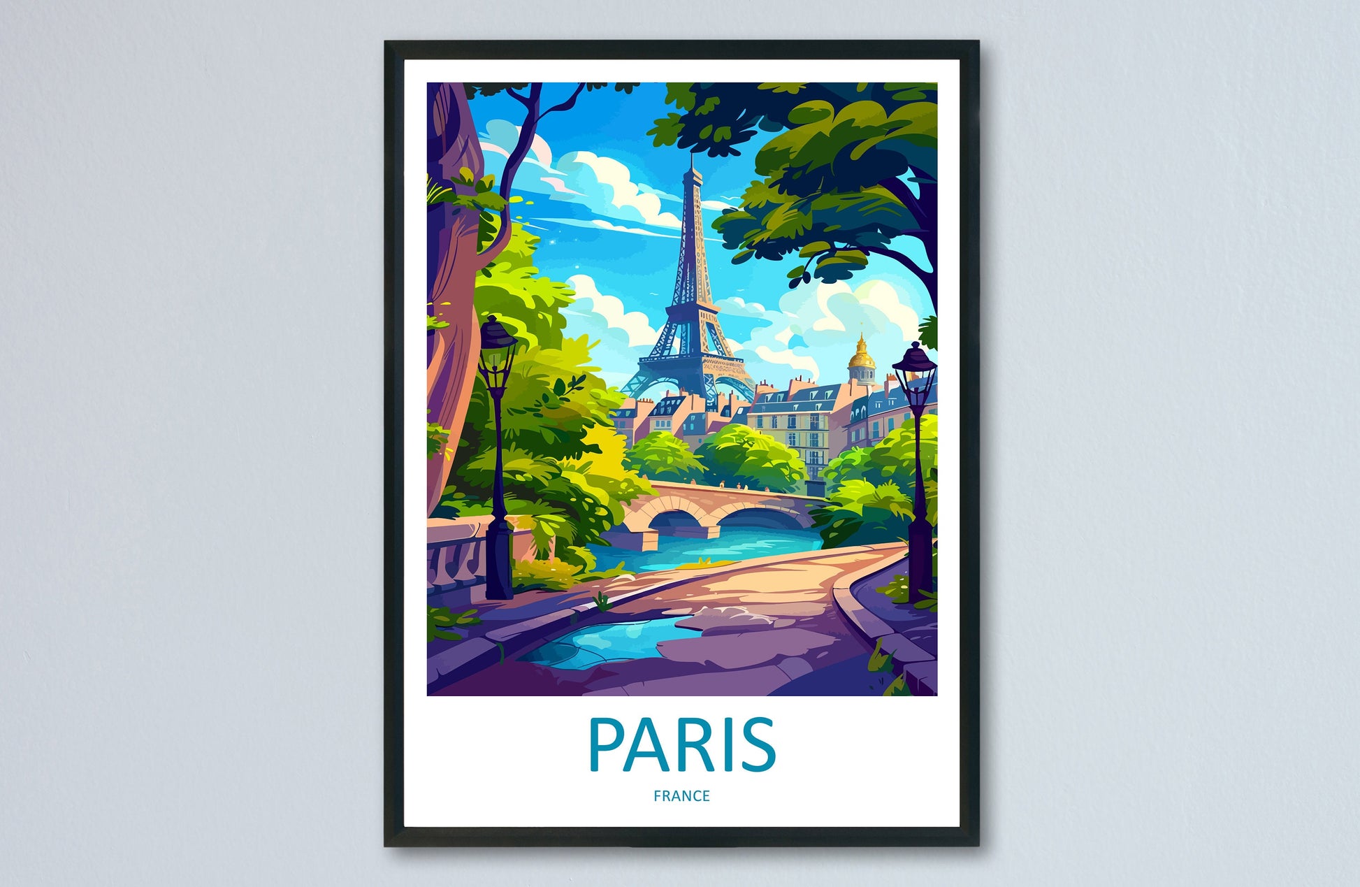 Paris Travel Print Wall Art Paris Wall Hanging Home Décor Paris Gift Art Lovers France Art Lover Gift Paris Print France Wall Art Décor