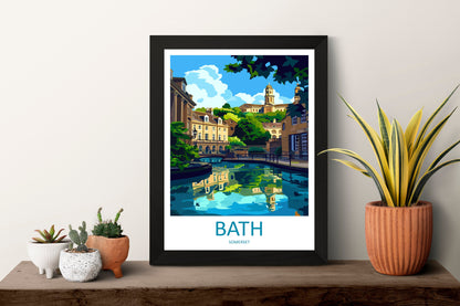 Bath Travel Print Wall Art Bath Wall Hanging Home Décor Bath Gift Art Lovers England Art Lover Gift Bath City England Travel Art Gift