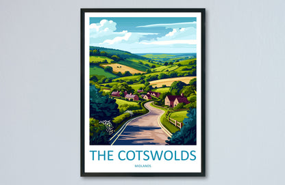 Cotswolds Print Cotswolds Home Decor Landscape Art Print Cotswolds Wall Art for England Enthusiast Gift Wall Hanging Cotswolds UK Poster Art