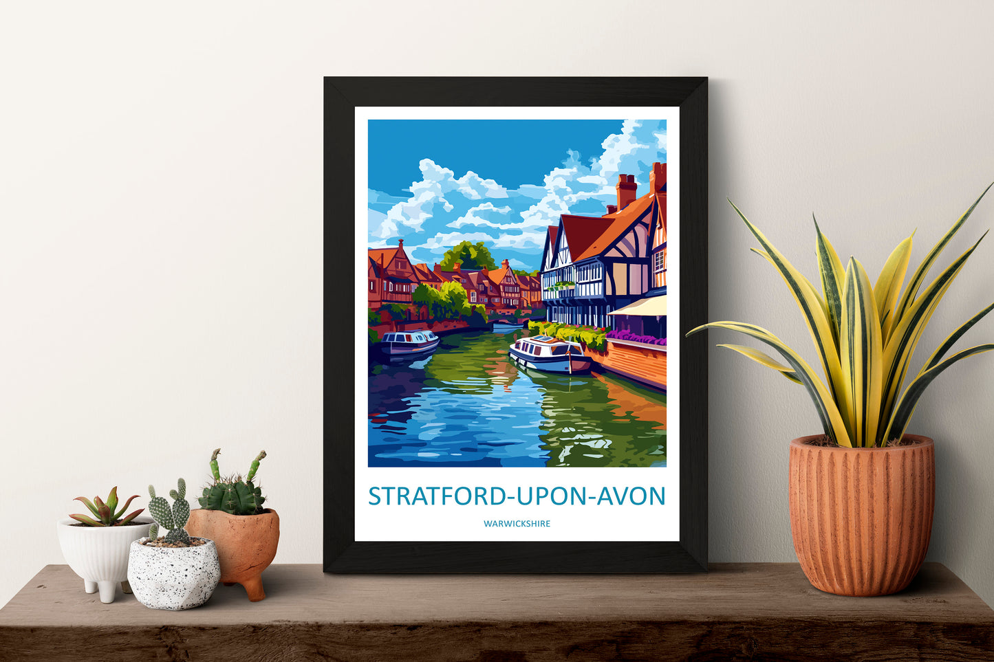 Stratford-upon-avon Travel Print Wall Art Stratford-upon-avon Wall Hanging Home Décor Stratford-upon-avon Gift Art Lovers England Art Lover