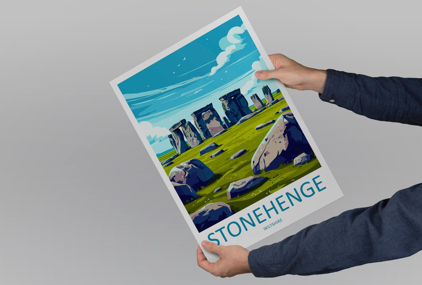 Stonehenge Travel Print Wall Art Stonehenge Wall Hanging Home Decor Stonehenge Gift Art Lovers Wall Art Print Stonehenge Art