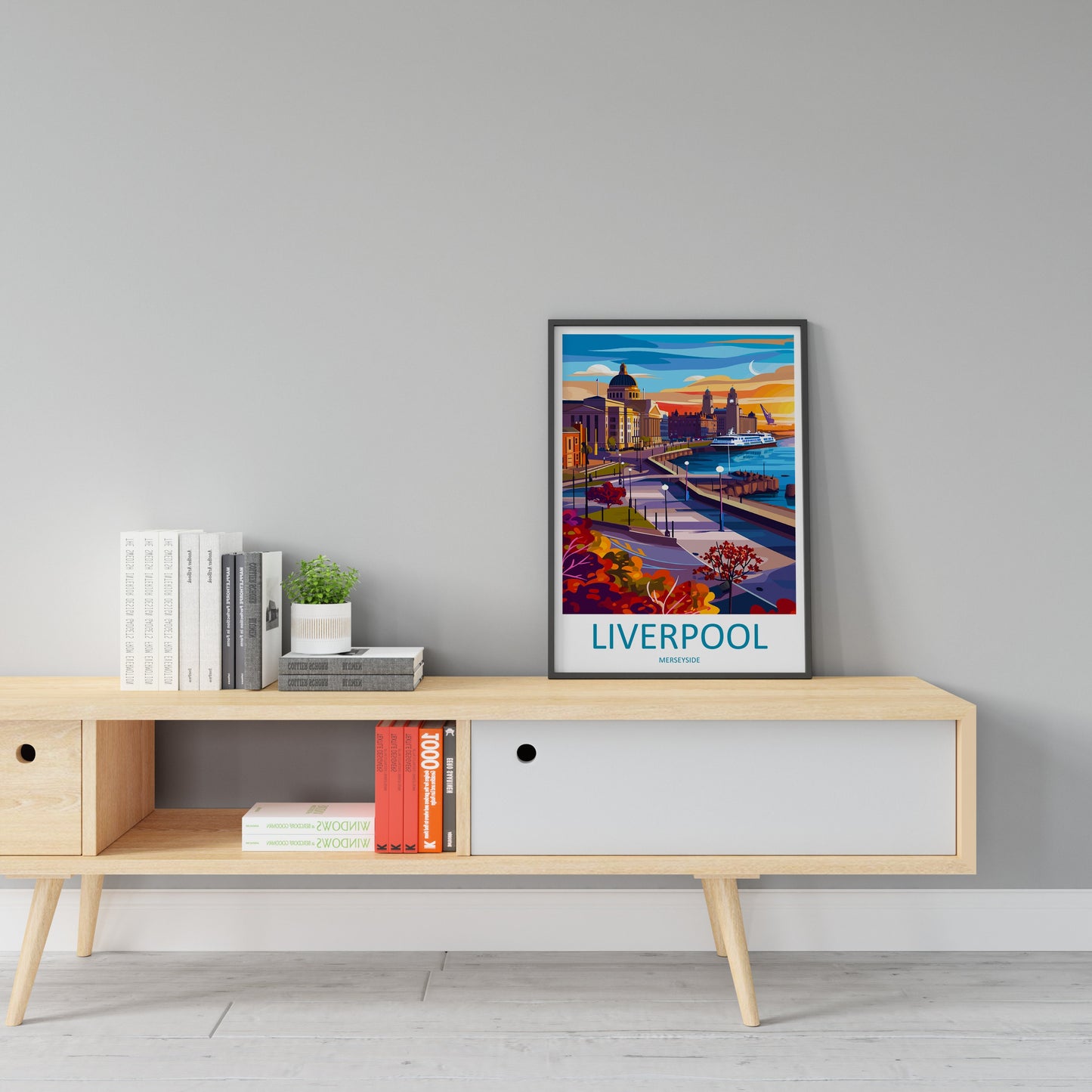 Liverpool Travel Print Wall Art Liverpool Wall Hanging Home Décor Liverpool Gift Art Lovers England Art Lover Gift Liverpool Travel Art Gift
