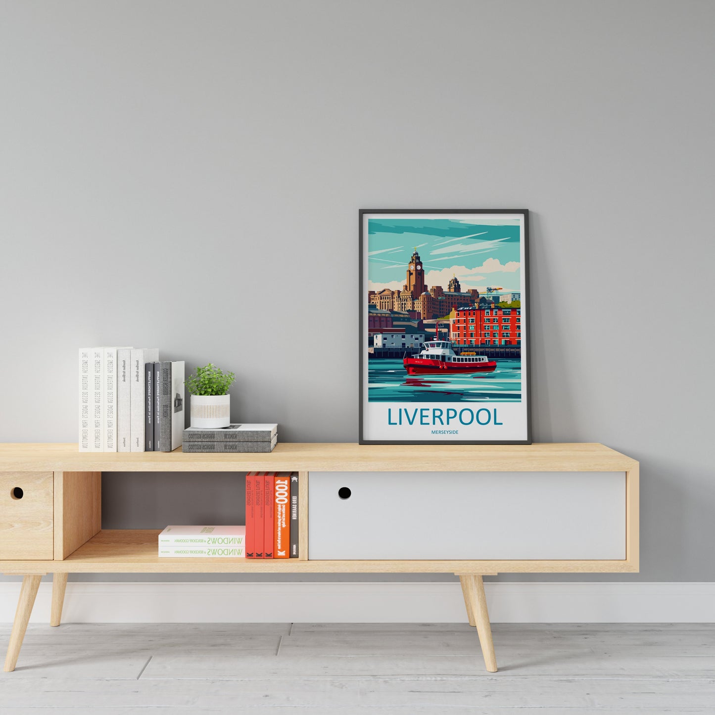 Liverpool Travel Print Wall Art Liverpool Wall Hanging Home Décor Liverpool Gift Art Lovers England Art Lover Gift Liverpool Travel Art Gift