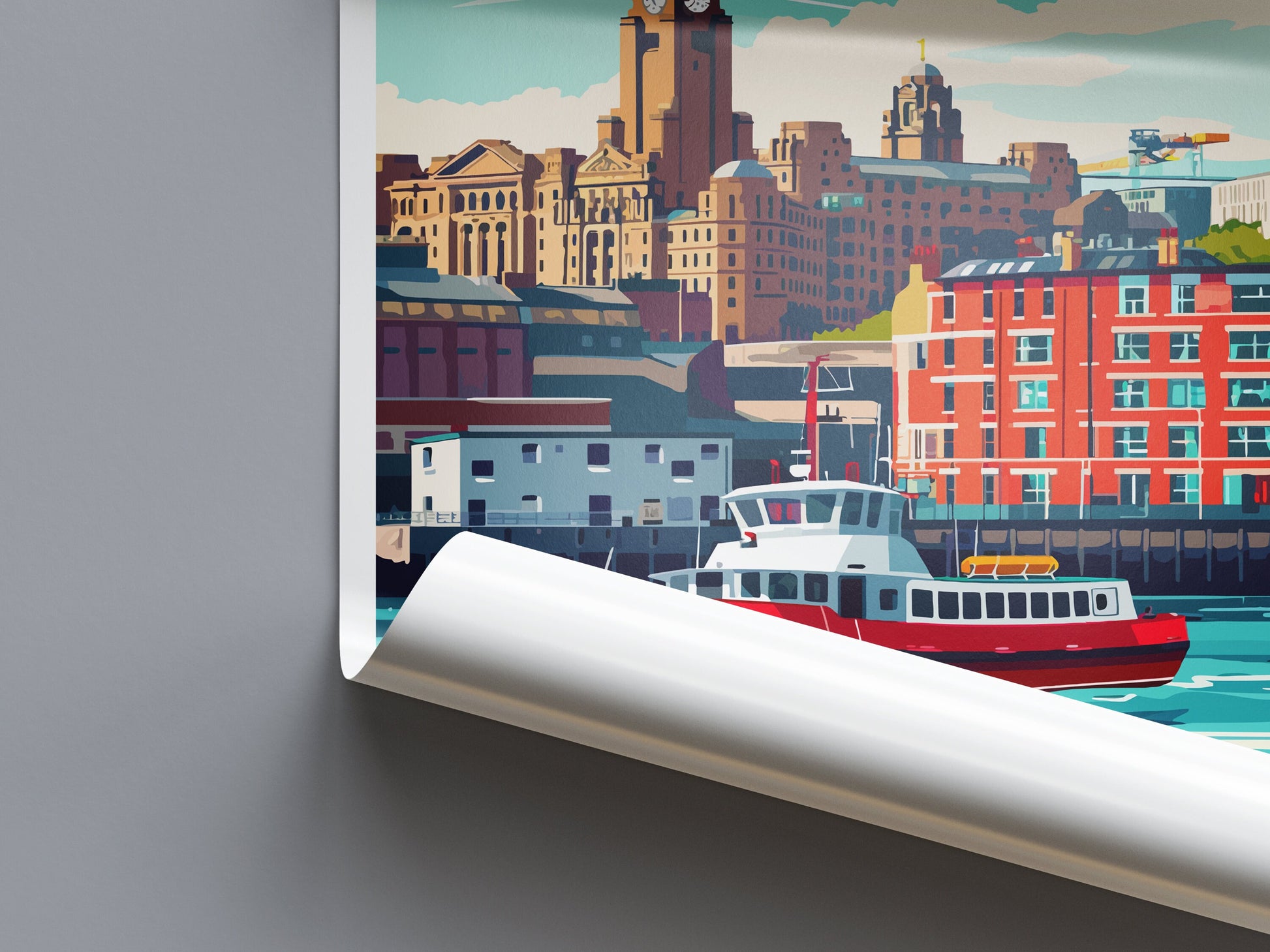 Liverpool Travel Print Wall Art Liverpool Wall Hanging Home Décor Liverpool Gift Art Lovers England Art Lover Gift Liverpool Travel Art Gift