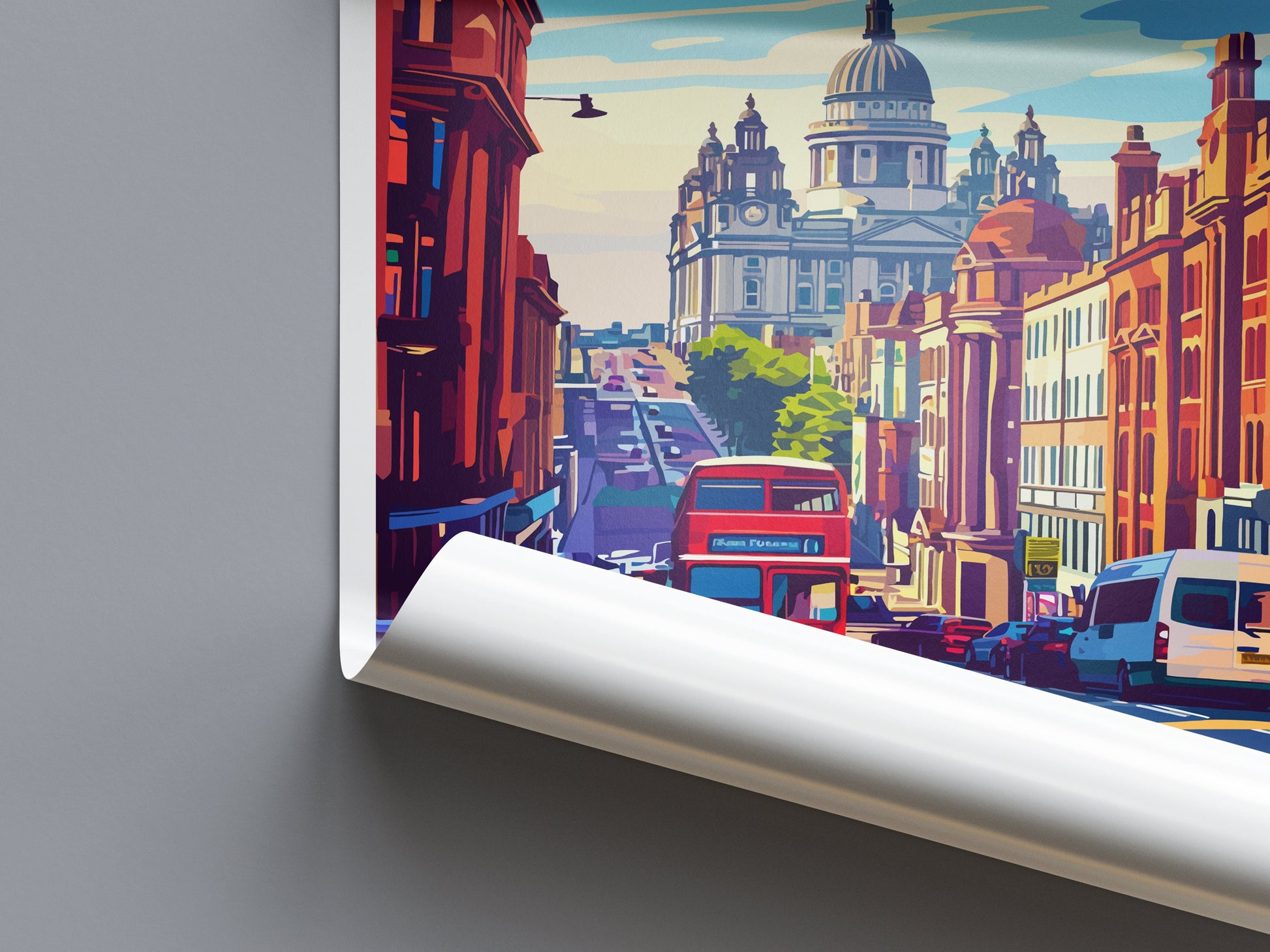 Liverpool Travel Print Wall Art Liverpool Wall Hanging Home Décor Liverpool Gift Art Lovers England Art Lover Gift Liverpool Travel Art Gift