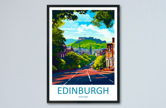 Edinburgh Cityscape Print Edinburgh Home Decor European City Art Print Edinburgh Wall Art Scotland Enthusiast Gift Wall Hanging Edinburgh