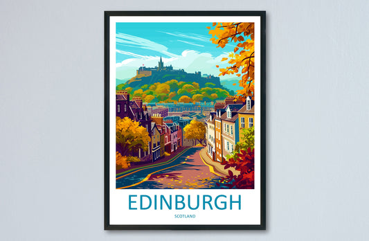 Edinburgh Cityscape Print Edinburgh Home Decor European City Art Print Edinburgh Wall Art Scotland Enthusiast Gift Wall Hanging Edinburgh