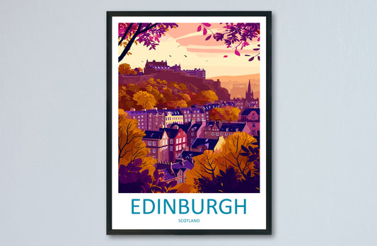 Edinburgh Cityscape Print Edinburgh Home Decor European City Art Print Edinburgh Wall Art Scotland Enthusiast Gift Wall Hanging Edinburgh