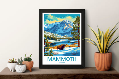 Lake Mammoth Travel Print Wall Art Lake Mammoth Wall Hanging Home Décor Lake Mammoth Gift Art Lovers California Art Lover Gift