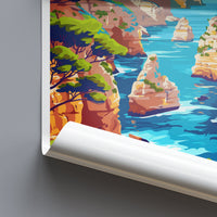 Algarve Travel Print Wall Art Algarve Wall Hanging Home Décor Algarve Gift Art Lovers Portugal Art Lover Gift Algarve Wall Décor Algarve Art