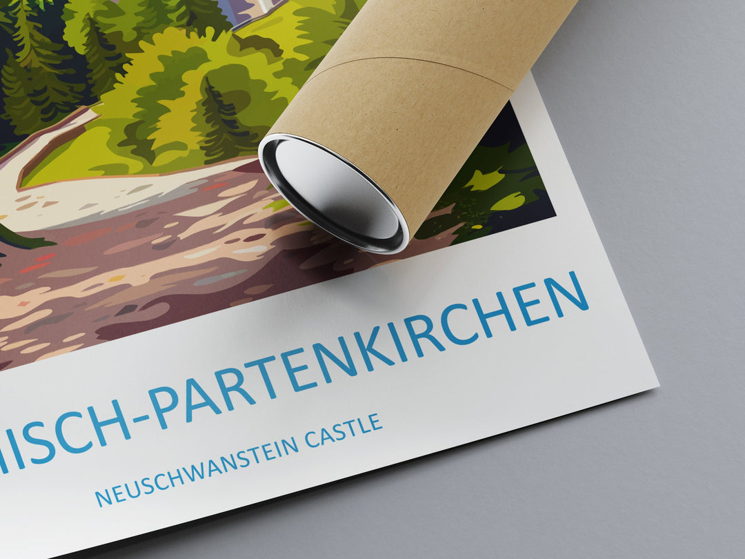 Garmisch-Partenkirchen Travel Print Wall Art Garmisch-Partenkirchen Wall Hanging Home Décor Garmisch-Partenkirchen Gift Art Lovers Germany
