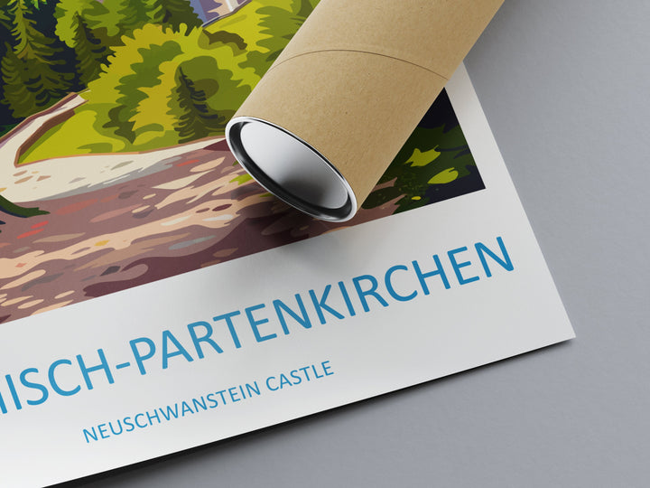 Garmisch-Partenkirchen Travel Print Wall Art Garmisch-Partenkirchen Wall Hanging Home Décor Garmisch-Partenkirchen Gift Art Lovers Germany