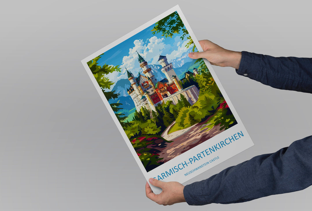 Garmisch-Partenkirchen Travel Print Wall Art Garmisch-Partenkirchen Wall Hanging Home Décor Garmisch-Partenkirchen Gift Art Lovers Germany