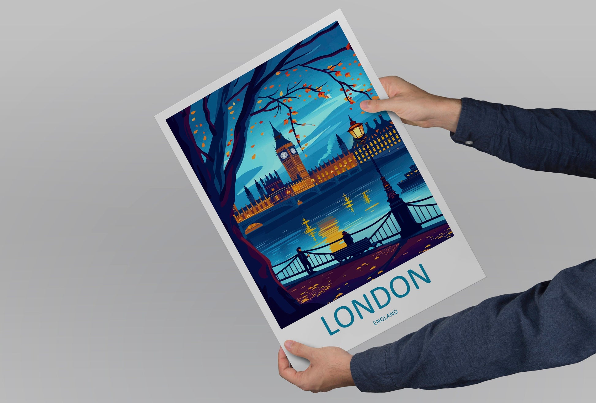 London Travel Print Wall Art London Wall Hanging Home Décor London Gift Art Lovers England Art Lover Gift London Travel Gift