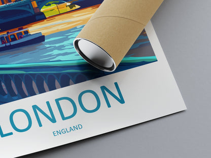 London Travel Print Wall Art London Wall Hanging Home Décor London Gift Art Lovers England Art Lover Gift London Travel Gift