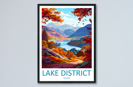 Lake District Print Lake District Home Decor Landscape Art Print Lake District Wall Art Nature Enthusiast Gift Wall Hanging Lake District