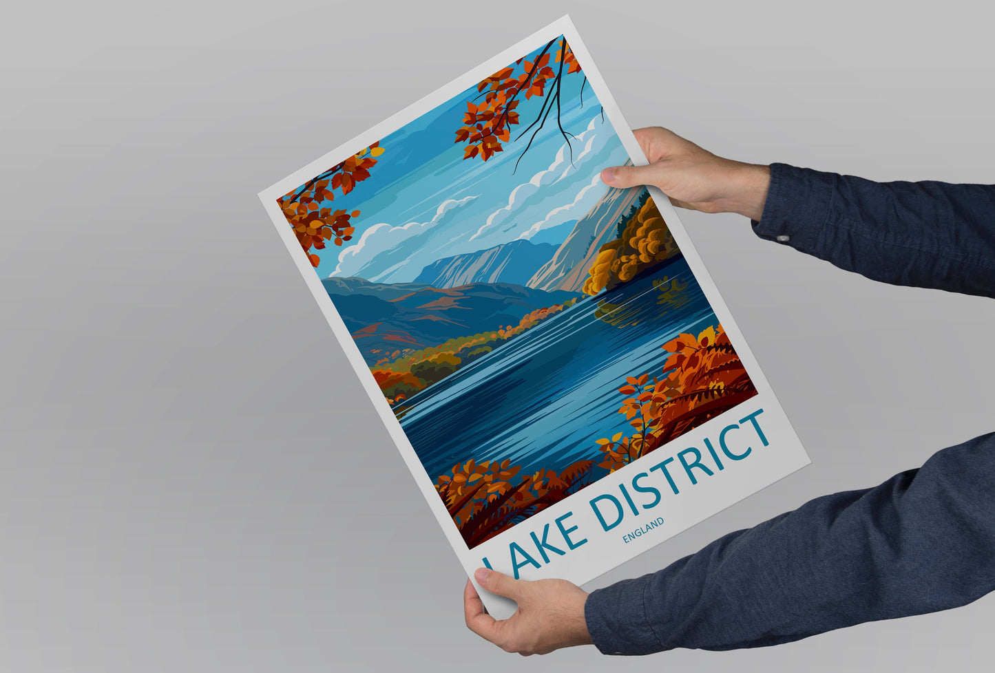 Lake District Print Lake District Home Decor Landscape Art Print Lake District Wall Art Nature Enthusiast Gift Wall Hanging Lake District