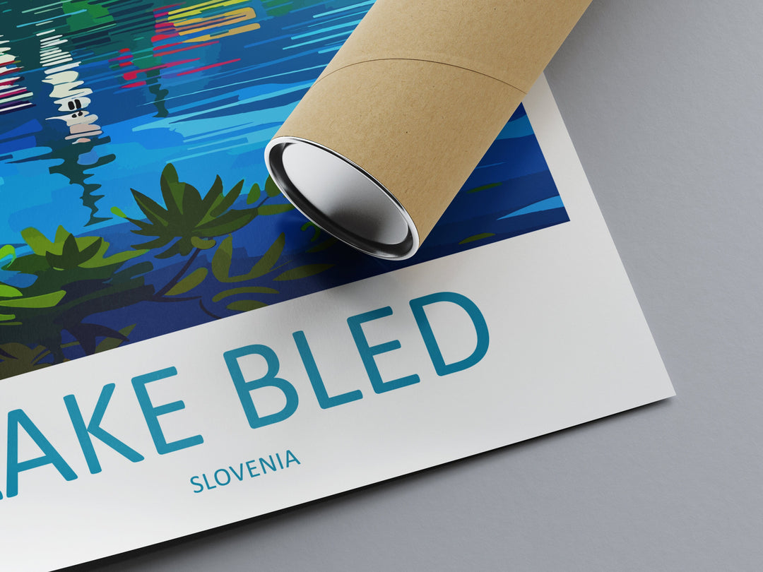 Lake Bled Travel Print Lake Bled Home Décor Slovenia Art Print Lake Bled Wall Print For Lake Bled Gift Wall Hanging Lake Bled Artwork