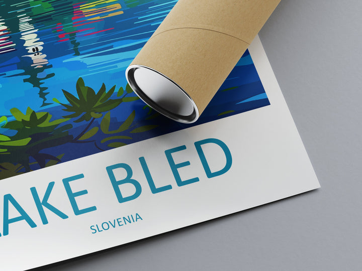 Lake Bled Travel Print Lake Bled Home Décor Slovenia Art Print Lake Bled Wall Print For Lake Bled Gift Wall Hanging Lake Bled Artwork