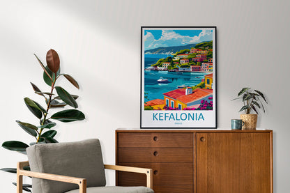 Kefalonia Travel Print Wall Art Kefalonia Greece Wall Hanging Home Decoration Kefalonia Gift Art Lovers Wall Art Print Kefalonia Wall Décor