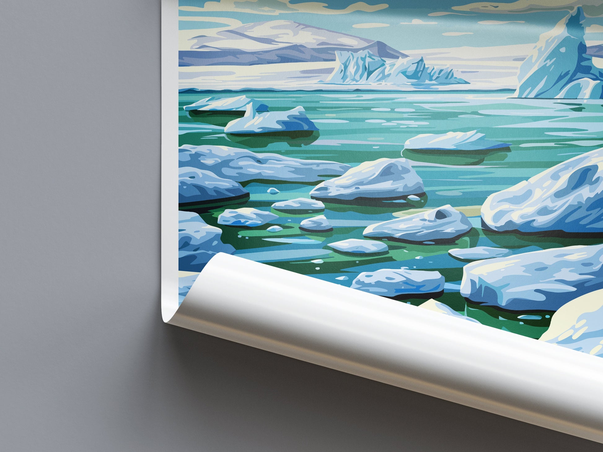 Jokulsarlon Travel Print Wall Art Jokulsarlon Wall Hanging Home Décor Jokulsarlon Gift Art Lovers Iceland Art Lover Gift Jokulsarlon Print