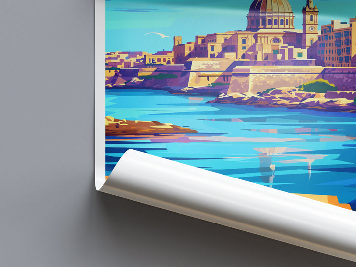 Valletta Travel Print Valletta Malta Home Décor Malta Art Print Valletta Wall Print For Malta Valletta Gift For Malta Wall Wall Hanging Art