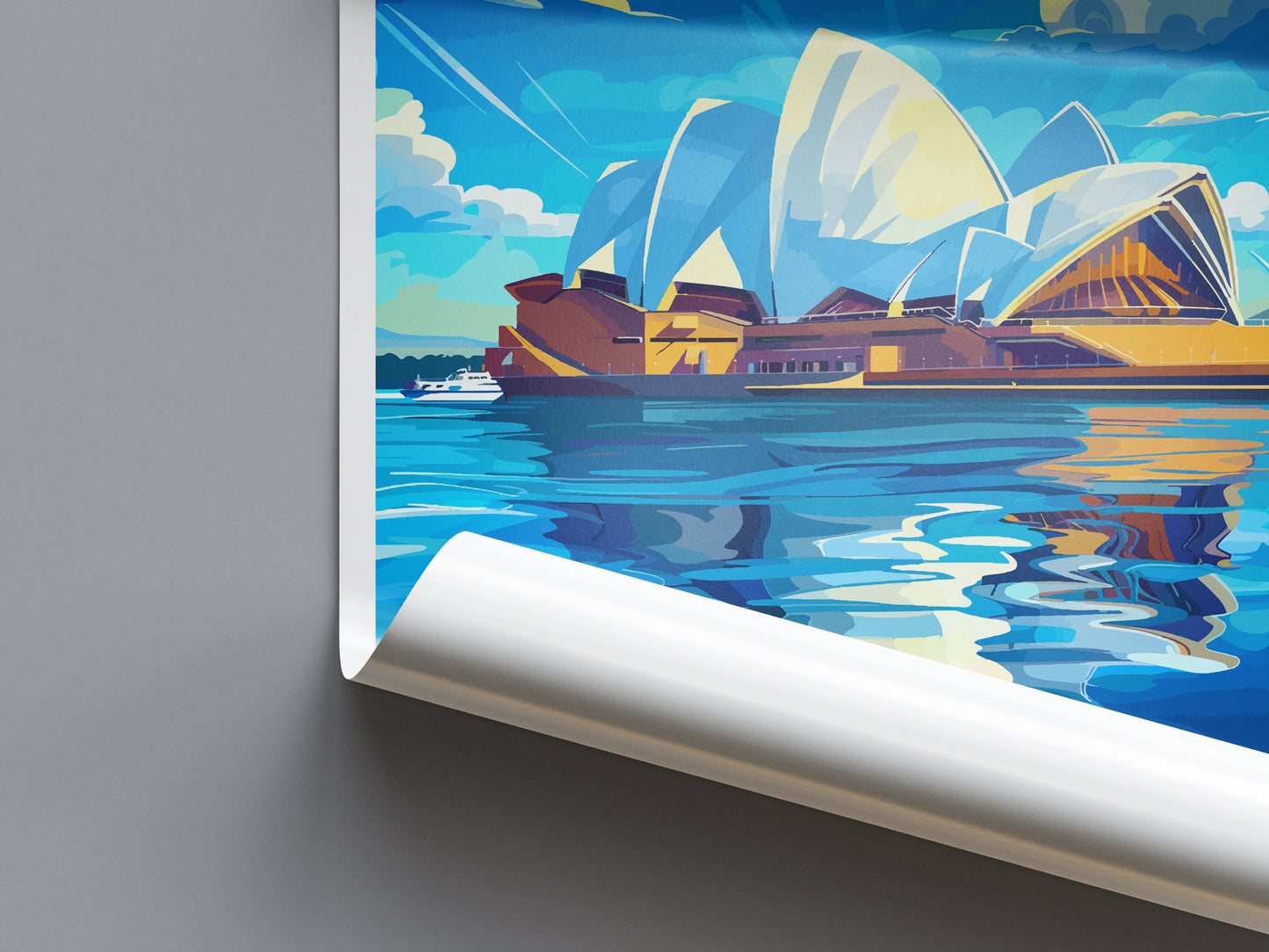 Sydney Opera House Travel Print Wall Art Sydney Opera House Wall Hanging Home Décor Sydney Gift Art Lovers Wall Art Australia Poster Decor