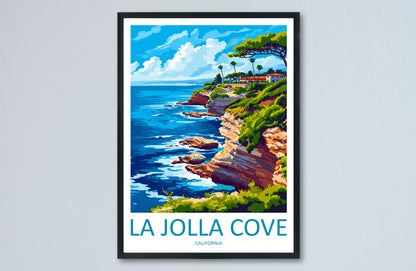 La Jolla Cove Travel Print Wall Art La Jolla Cove Wall Hanging Home Décor La Jolla Cove Gift Art Lovers California Art Lover Gift