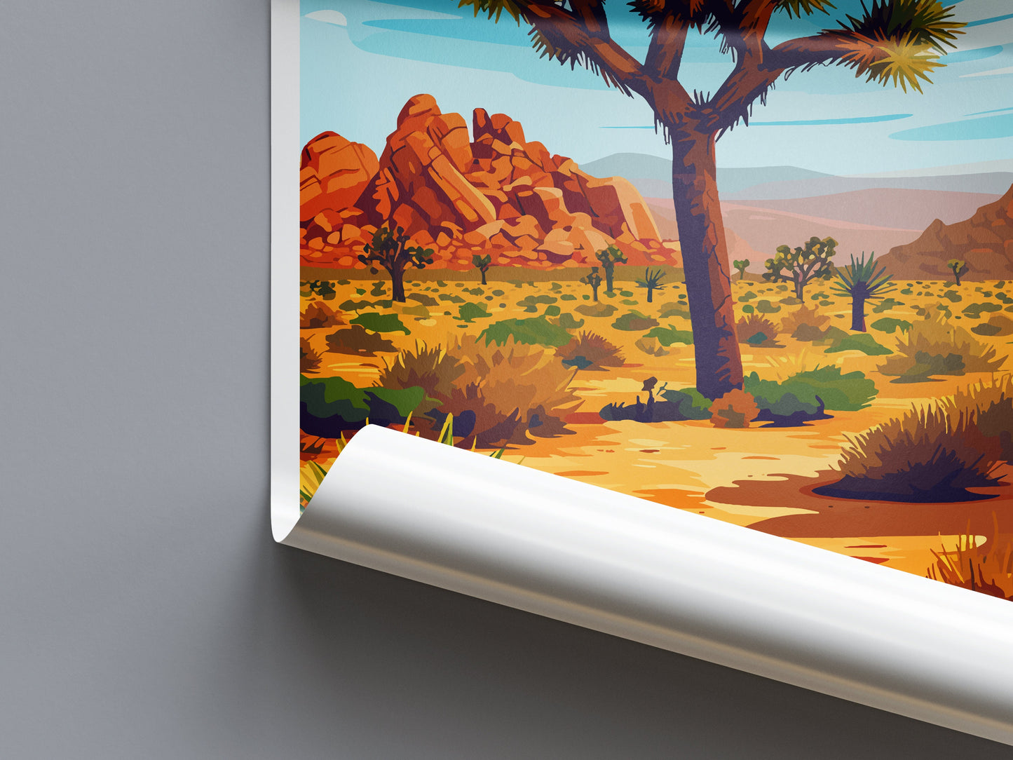 Joshua Tree National Park Travel Print Wall Art Joshua Tree Wall Hanging Home Décor Joshua Tree Gift Art Lovers California Art Lover Gift