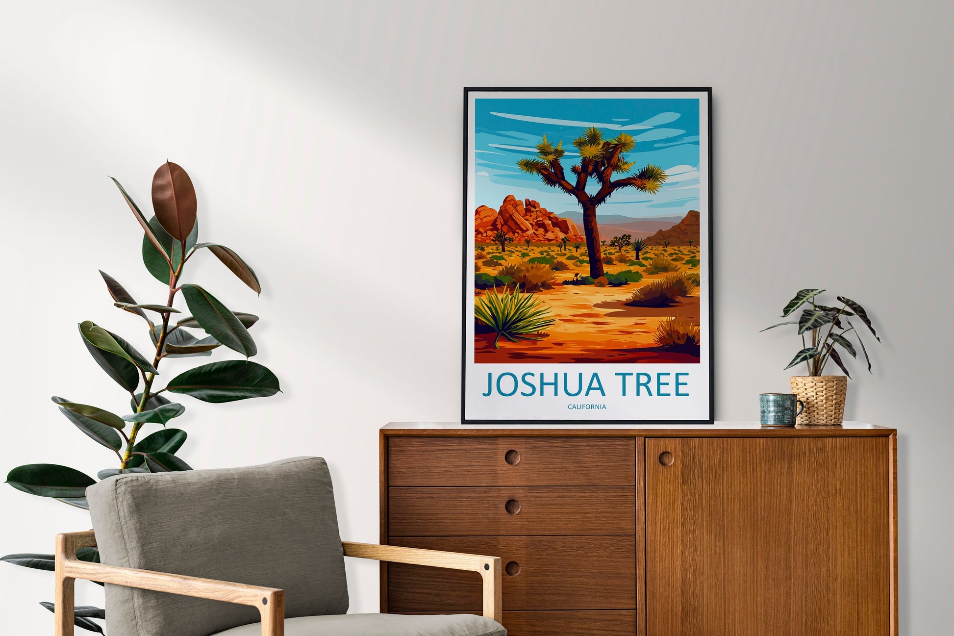 Joshua Tree National Park Travel Print Wall Art Joshua Tree Wall Hanging Home Décor Joshua Tree Gift Art Lovers California Art Lover Gift