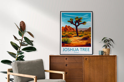 Joshua Tree National Park Travel Print Wall Art Joshua Tree Wall Hanging Home Décor Joshua Tree Gift Art Lovers California Art Lover Gift