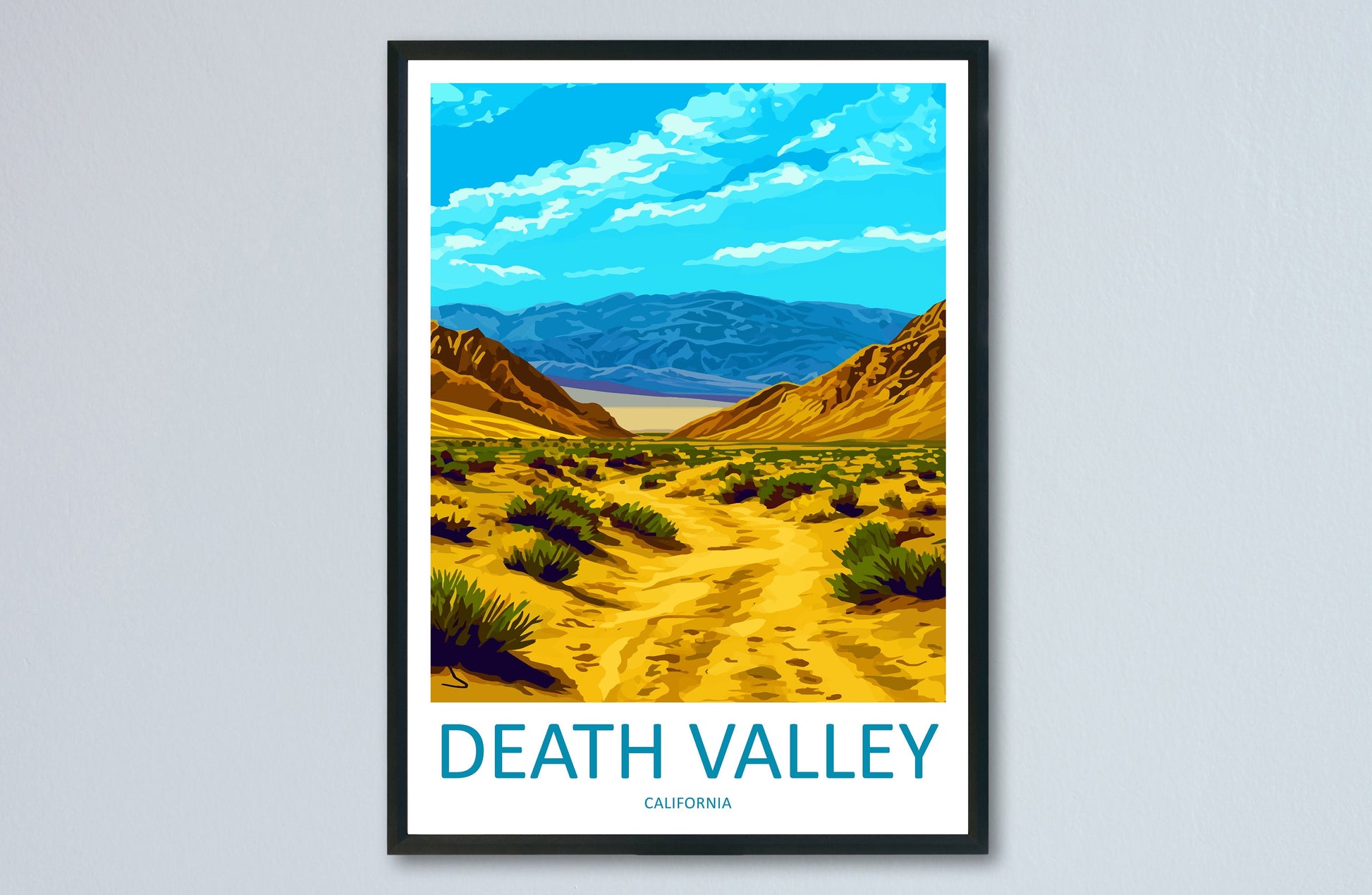 Death Valley National Park Travel Print Wall Art Death Valley Wall Hanging Home Décor Death Valley Gift Art Lovers California Art Lover Gift