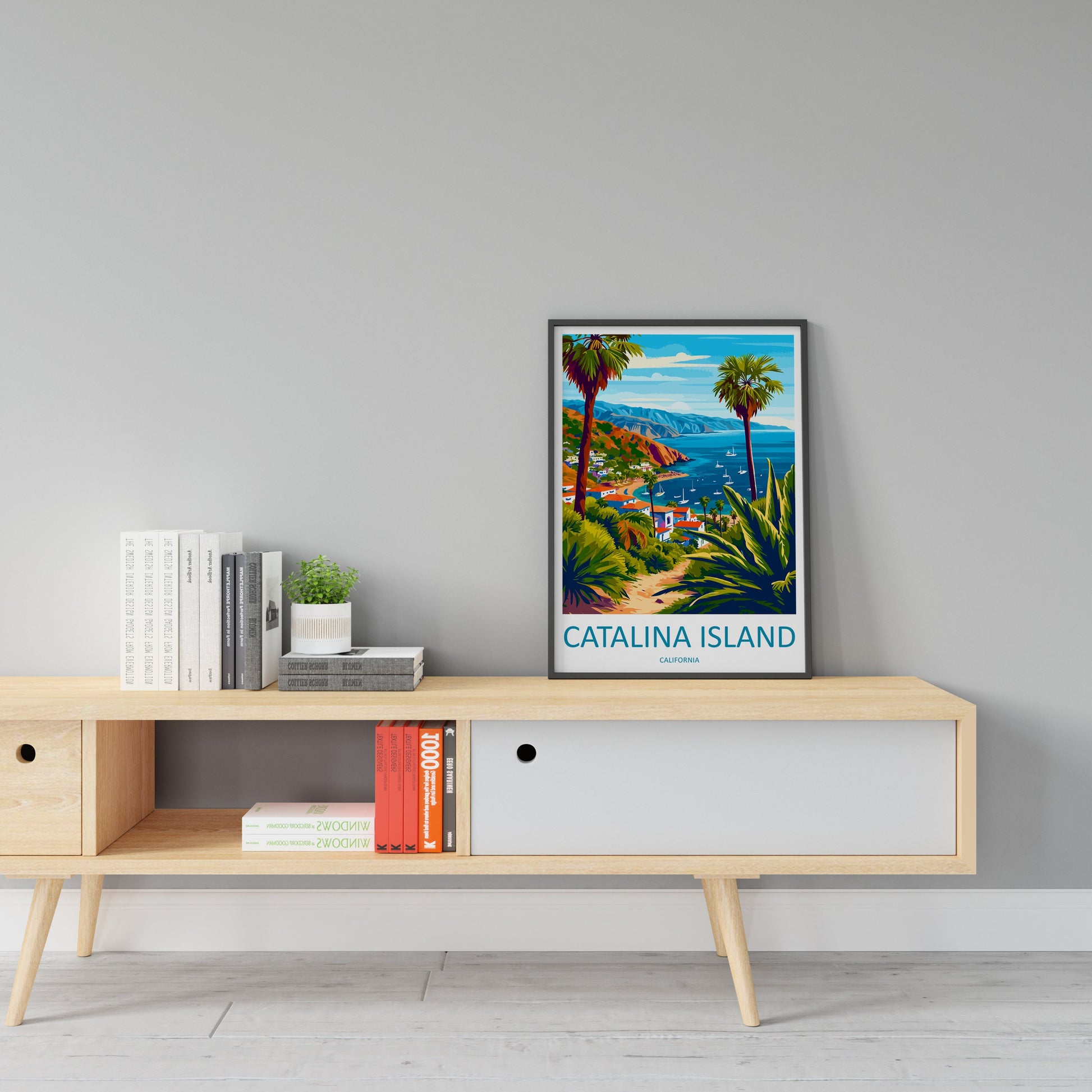 Catalina Island Travel Print Wall Art Catalina Island Wall Hanging Home Décor Catalina Island Gift Art Lovers California Art Lover Gift