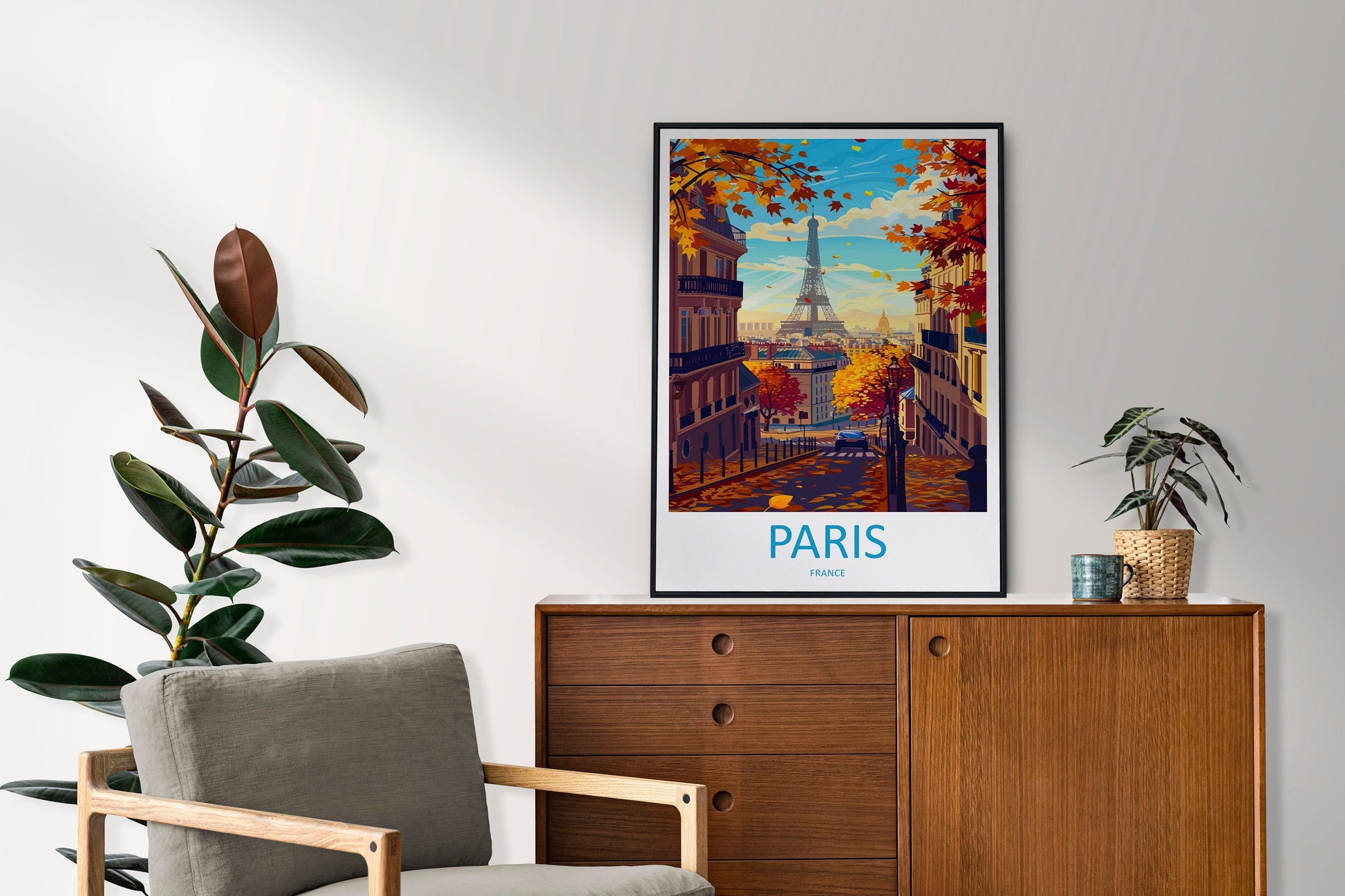 Paris Travel Print Wall Art Paris Wall Hanging Home Décor Paris Gift Art Lovers France Art Lover Gift Paris Print France Wall Art Décor