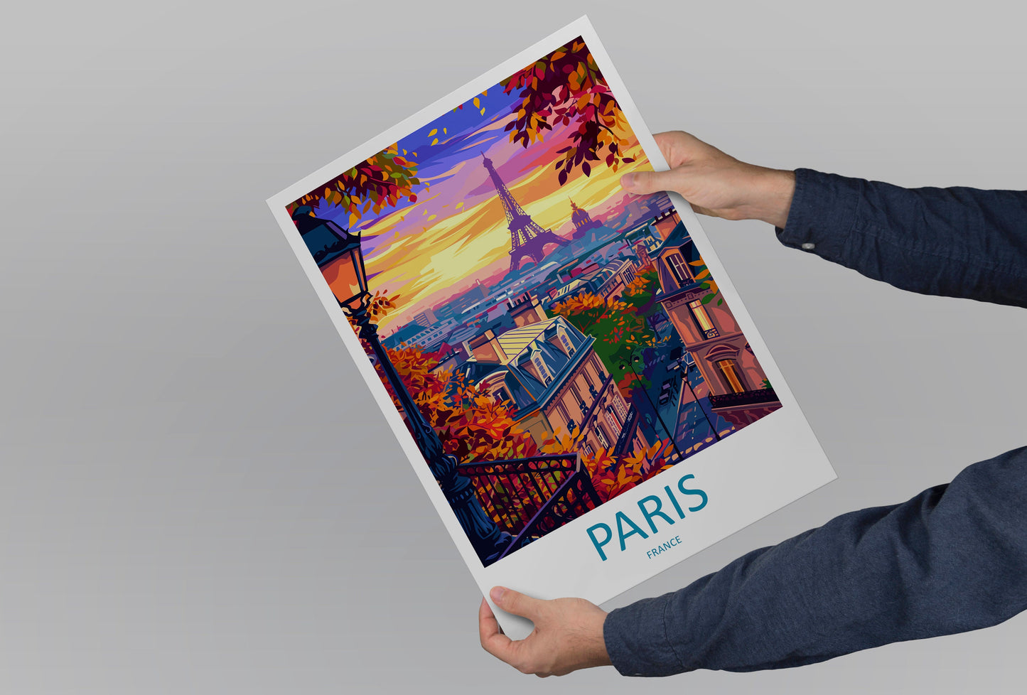 Paris Travel Print Wall Art Paris Wall Hanging Home Décor Paris Gift Art Lovers France Art Lover Gift Paris Print France Wall Art Décor
