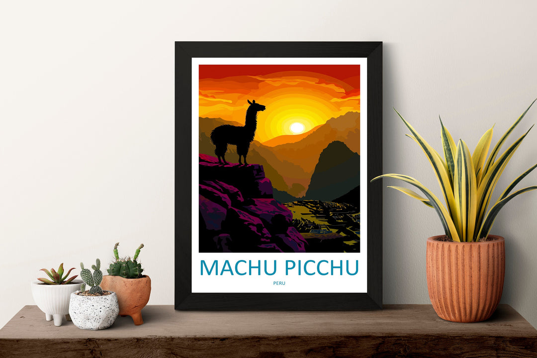 Machu Picchu Travel Print Wall Art Machu Picchu Wall Hanging Home Décor Machu Picchu Gift Art Lovers Peru Art Lover Gift Peru