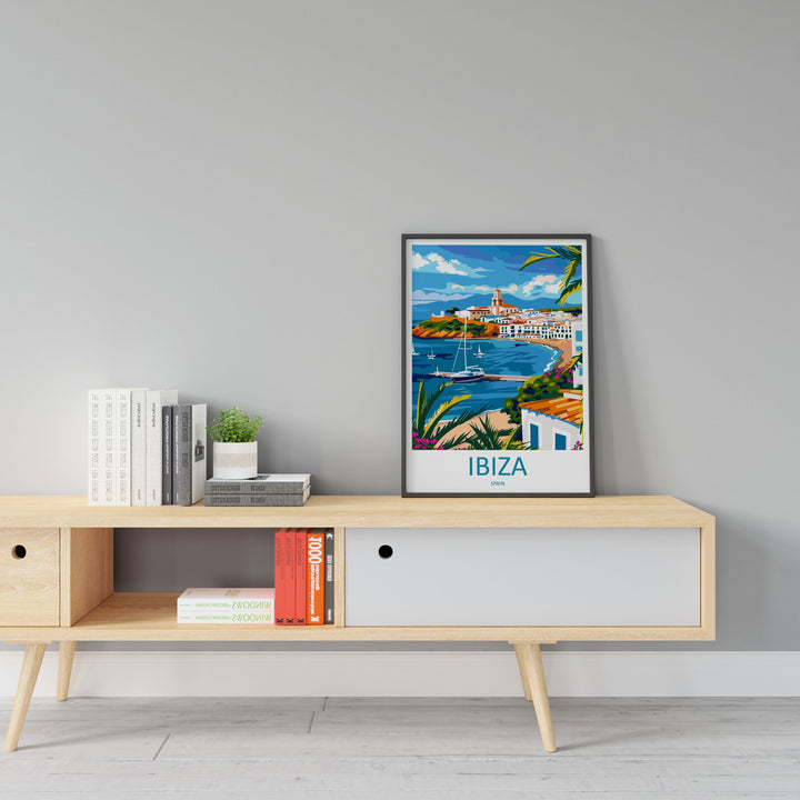Ibiza Travel Print Wall Art Ibiza Wall Hanging Home Décor Ibiza Gift Art Lovers Spain Art Lover Gift Ibiza Wall Décor Ibiza Spain Print