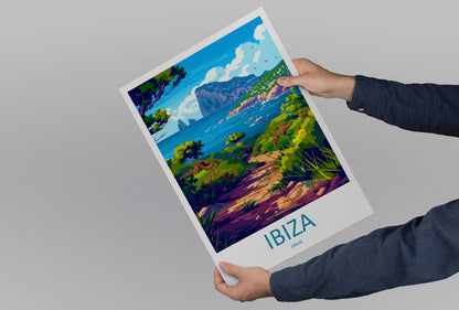 Ibiza Travel Print Wall Art Ibiza Wall Hanging Home Décor Ibiza Gift Art Lovers Spain Art Lover Gift Ibiza Wall Décor Ibiza Spain Print