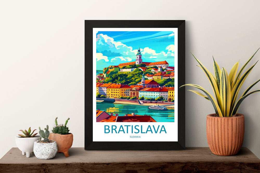 Bratislava Travel Print Bratislava Home Décor Bratislava Art Print Slovakia Wall Print For Slovakia Gift Wall Hanging Bratislava Artwork
