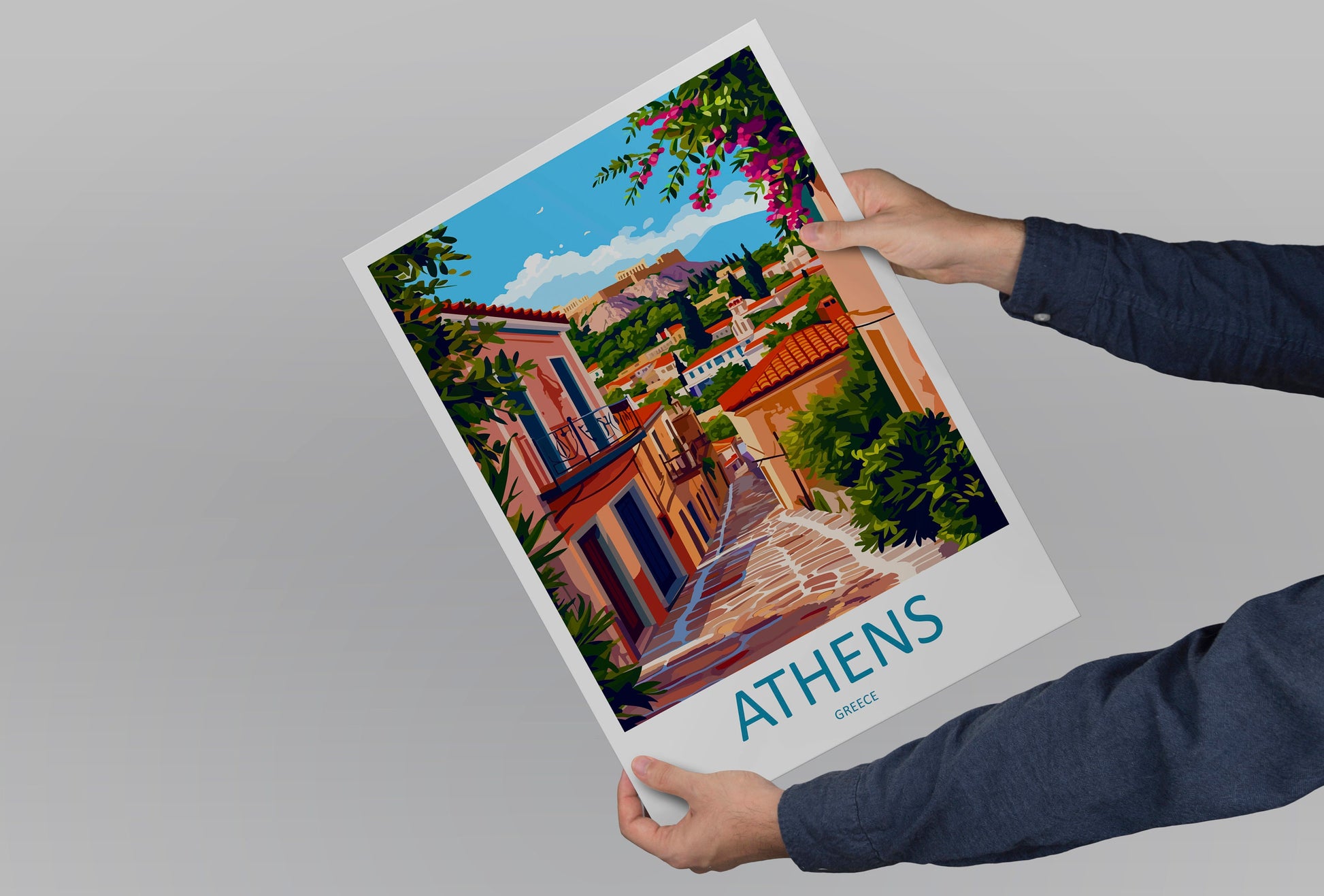 Athens Travel Print Wall Art Athens Greece Wall Hanging Home Decoration Athens Gift Art Lovers Wall Art Print Athens Greece Wall Poster Art