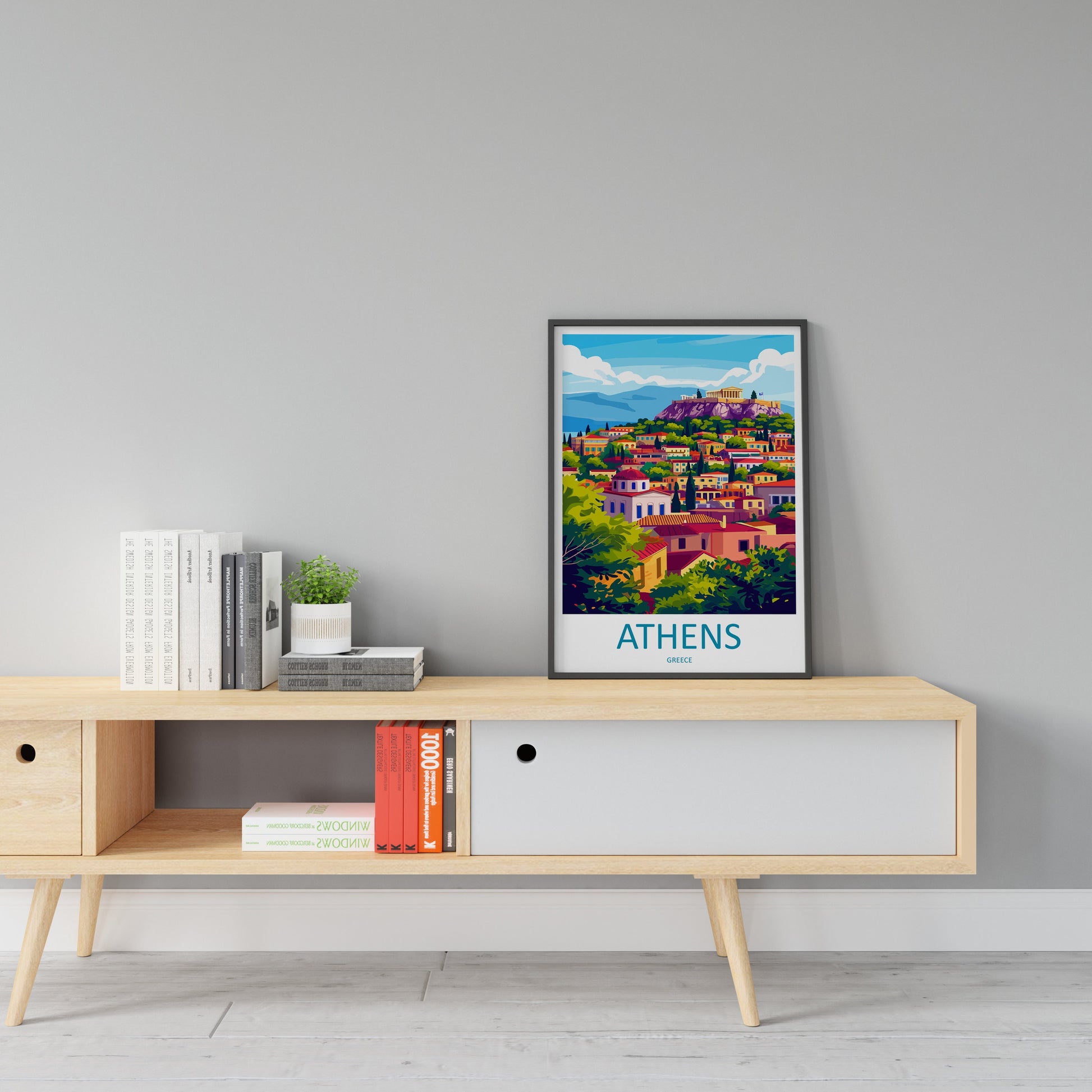 Athens Travel Print Wall Art Athens Greece Wall Hanging Home Decoration Athens Gift Art Lovers Wall Art Print Athens Greece Wall Poster Art