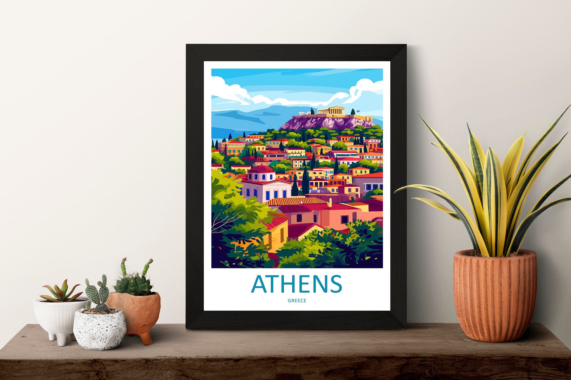 Athens Travel Print Wall Art Athens Greece Wall Hanging Home Decoration Athens Gift Art Lovers Wall Art Print Athens Greece Wall Poster Art