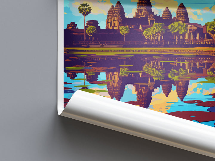 Angkor Wat Travel Print Wall Art Angkor Wat Wall Hanging Home Décor Angkor Wat Gift Art Lovers Cambodia Art Lover Gift
