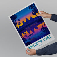 Angkor Wat Travel Print Wall Art Angkor Wat Wall Hanging Home Décor Angkor Wat Gift Art Lovers Cambodia Art Lover Gift
