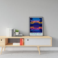 Angkor Wat Travel Print Wall Art Angkor Wat Wall Hanging Home Décor Angkor Wat Gift Art Lovers Cambodia Art Lover Gift