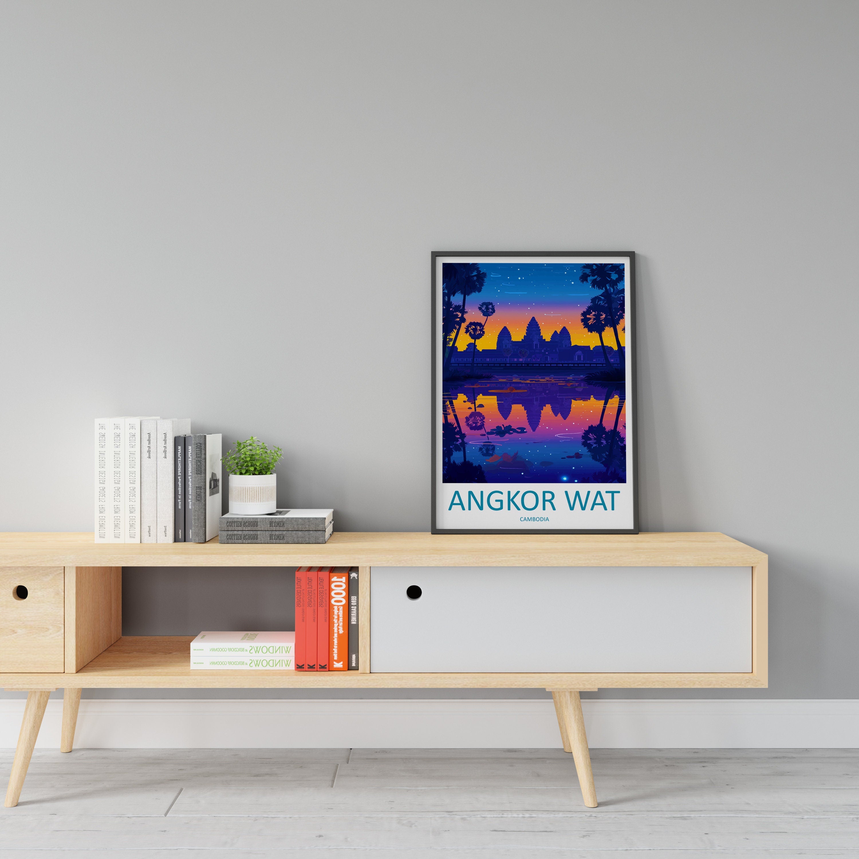 Angkor Wat Travel Print Wall Art Angkor Wat Wall Hanging Home Décor Angkor Wat Gift Art Lovers Cambodia Art Lover Gift