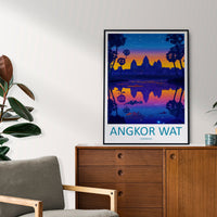 Angkor Wat Travel Print Wall Art Angkor Wat Wall Hanging Home Décor Angkor Wat Gift Art Lovers Cambodia Art Lover Gift