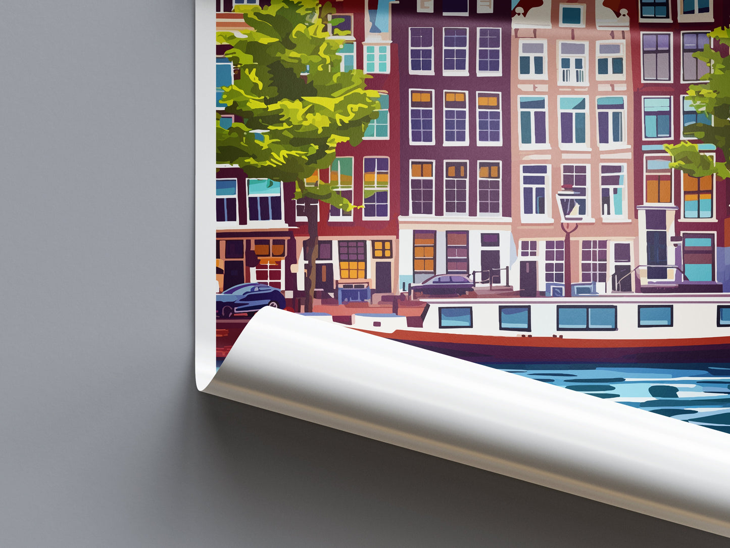 Amsterdam Travel Print Wall Art Amsterdam Wall Hanging Home Décor Amsterdam Gift Art Lovers Netherlands Art Lover Gift Amsterdam Decor